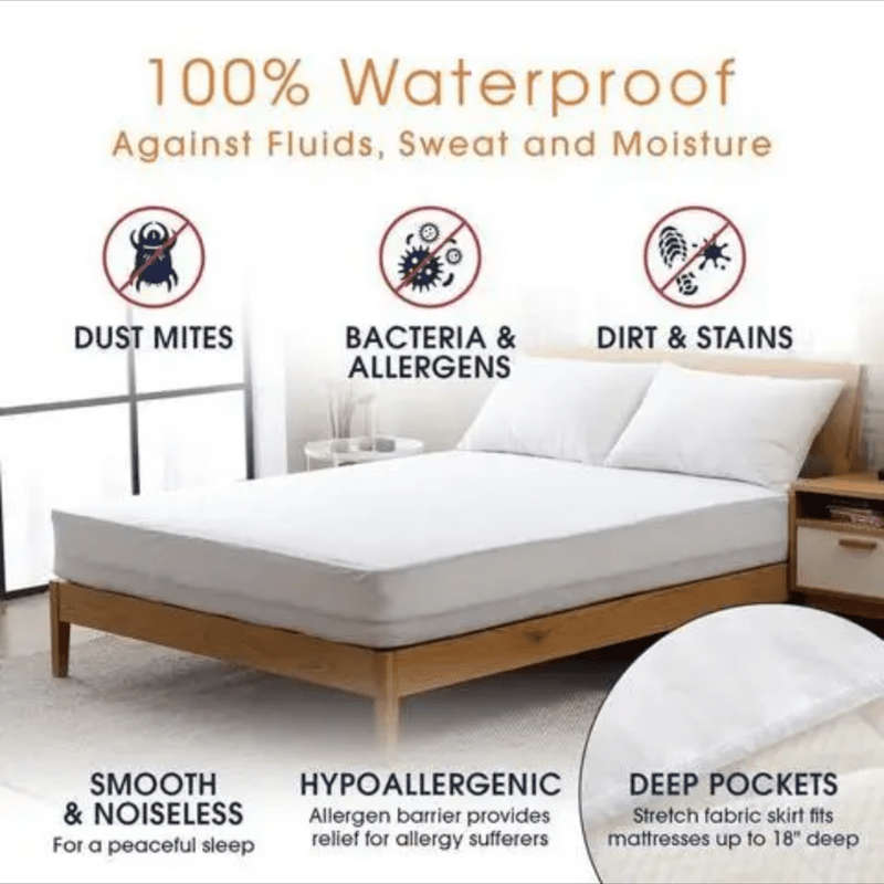 Ultimate 100% Mattress Protector: Allergen & Dust Mite Defense