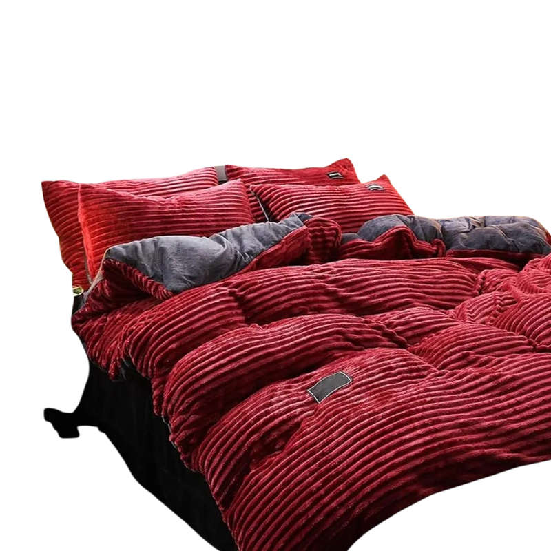 Striped Luxurious 6-Piece Winter Duvet Set