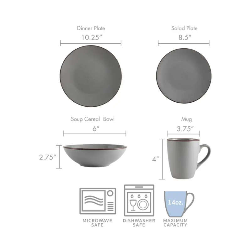 Exquisite 16-Piece High Quality Dinnerware Set for Elegant Dining