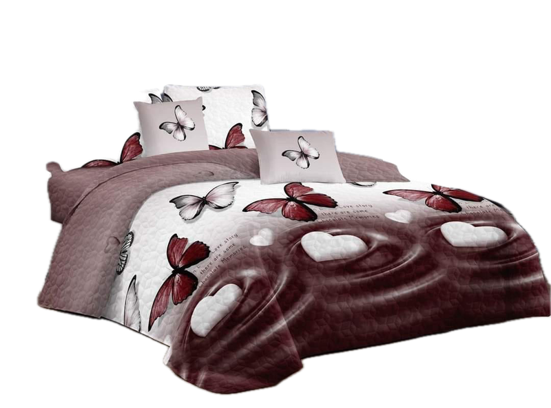 Luxurious 5-Piece Quilted Bedspread Set - Premium Materials, Elegant Design