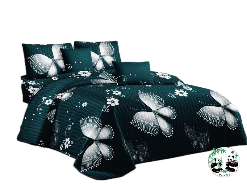Luxurious 5-Piece Quilted Bedspread Set - Premium Materials, Elegant Design