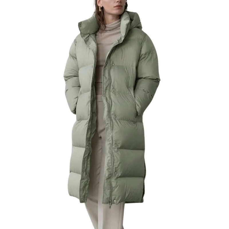 Luxurious Ladies Long Puff Coat for Special Occasions