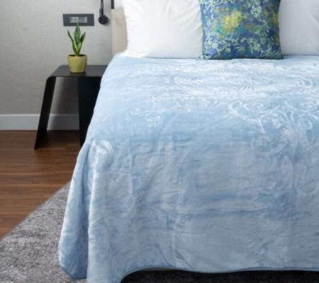 Wedding Mink Blanket  Embossed Luxury and Softnes