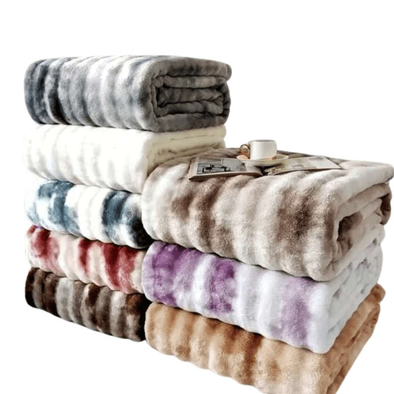 Maroon- Ultra-Soft Tie-Dye Throw Blanket