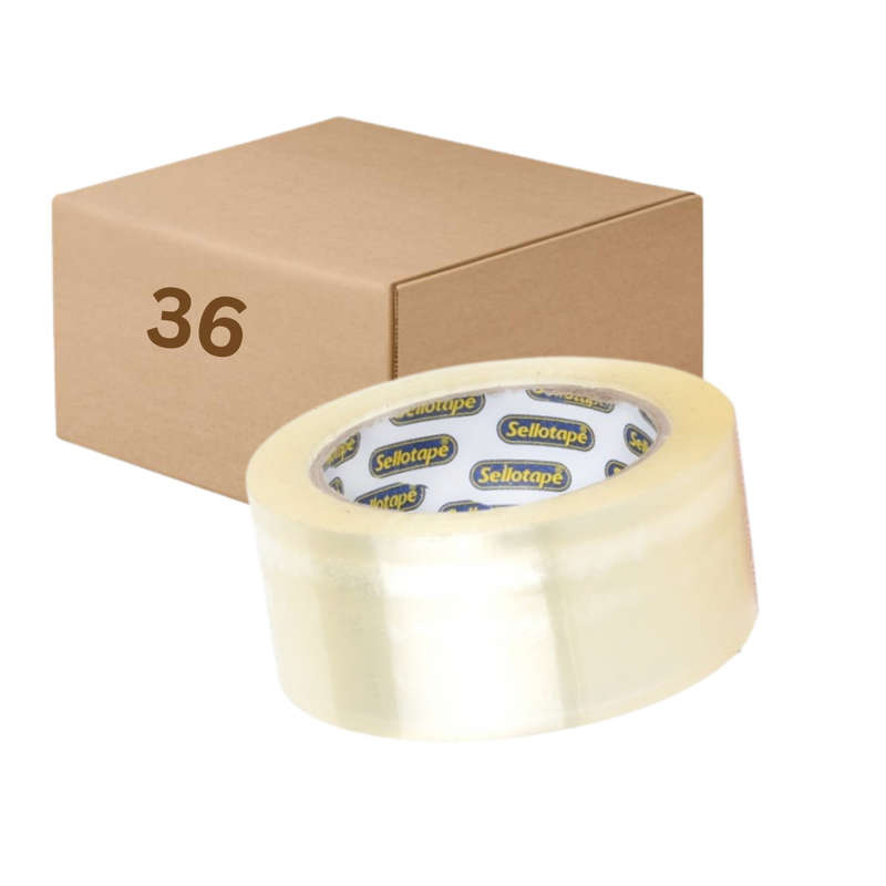 Clear Tape 48 x 50m x 40mic (Box of 36)