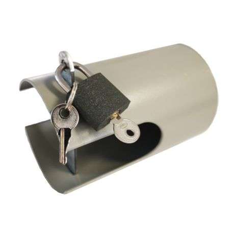 Galvanised  Tap Lock with Plate and Padlock