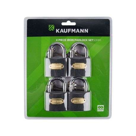 Kaufmann - 4 Piece 40mm Steel Lock Set