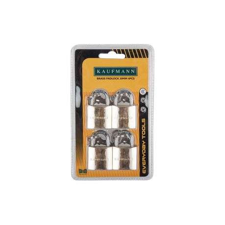 Kaufmann - 4 Piece 30mm Brass Lock Set