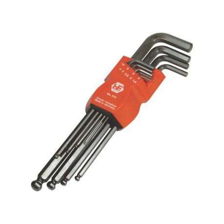 Allenkey Fuhr.set 1.5-10mm Ball Clip 9pc