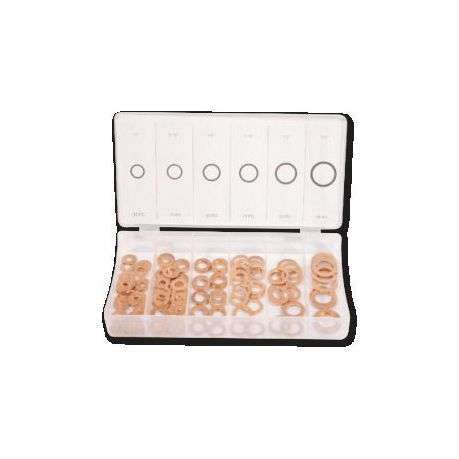 Assort Mts Washer Flat Copper 110pc