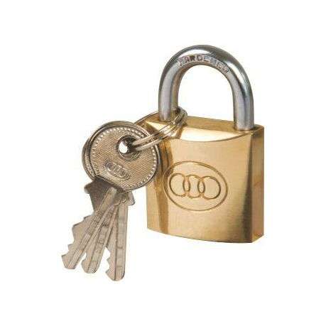 Padlock Tri Brass - 25mm