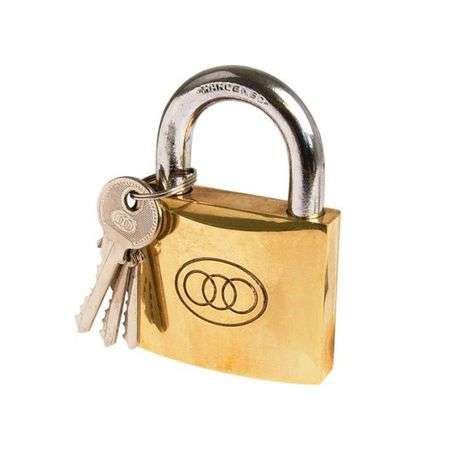 Padlock Tri Brass - 32mm