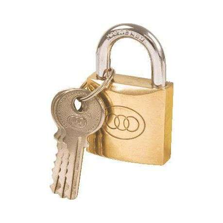 Padlock Tri Brass (Keyed Alike) - 32mm