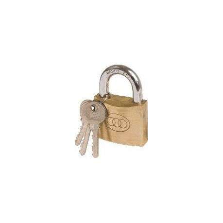 Padlock Tri Brass (Keyed Alike) - 50mm