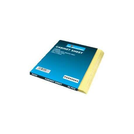FOX Sand Paper P80 Grit (Cabinet Paper) 50 Sheets