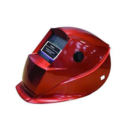 Matweld - Welding and Grinding Helmet - Auto Darkening and Adjustable (Red)