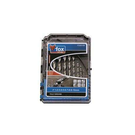Fox Tools - High-Speed Steel Drill Bit - Set of 10
