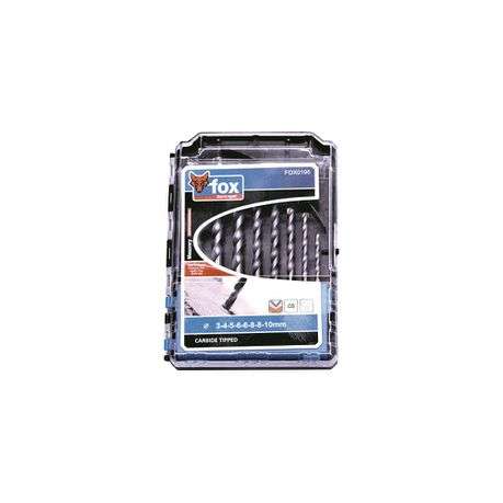 Fox Tools - Masonry Drill Bit - Set of 8