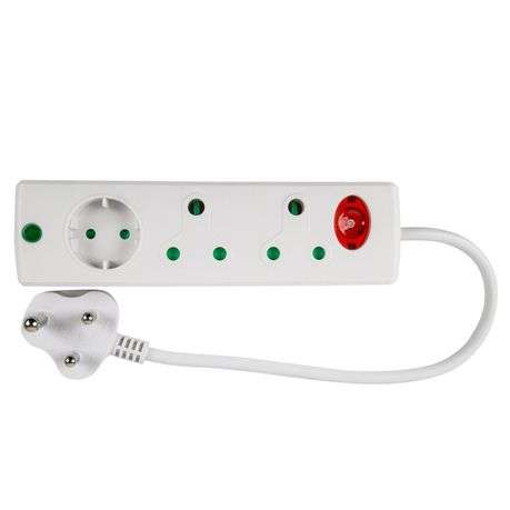 Nexus - Multi Plug - 2 x 3Pin - 1 x Shucko