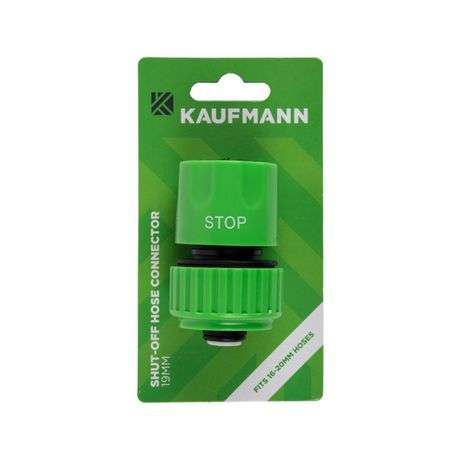 Kaufmann Shut Off Hose Connector - 20mm