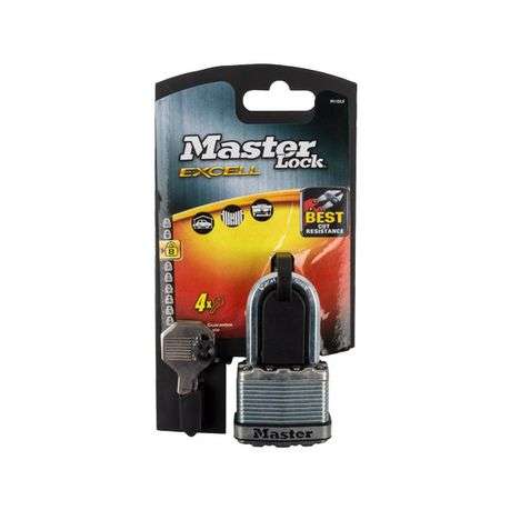 Master Lock Excell Laminated 45mm Padlock - 38mm Shackle
