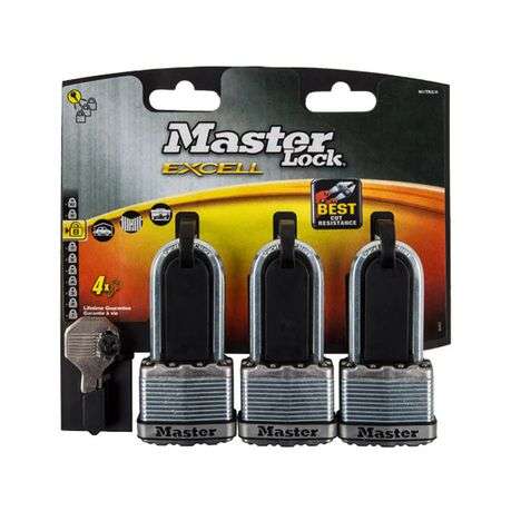 Master Lock Excell Laminated 45mm Padlock - 51mm Shackle