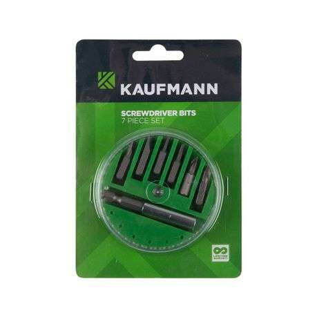 Kaufmann Screwdriver Bit Set - 7 Piece