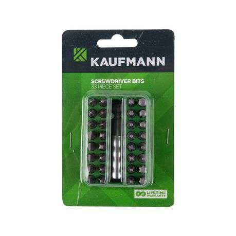 Kaufmann Screwdriver Bit Set - 33 Piece