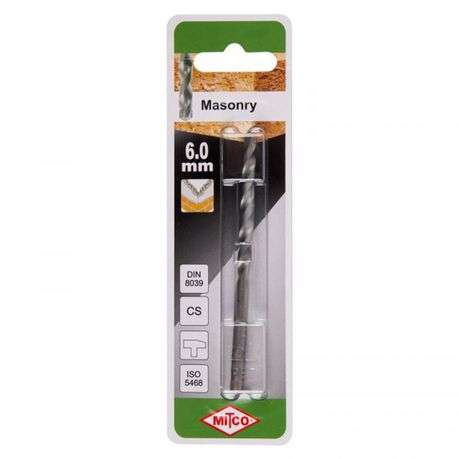Mitco Masonry Drill Bit - 6.0 x 100mm