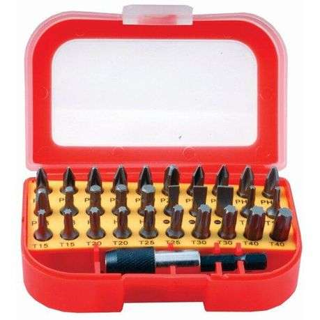 Tork Craft Screwdriver Bit Set 31 Pieces In Blister