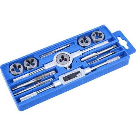 Tork Craft 12 Piece Ws Tap &amp; Die Set - Plastic Case