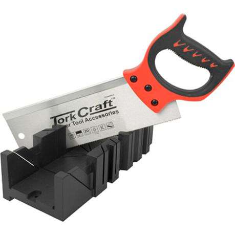 Tork Craft Back Saw Mitre Box Set Multi Angle 300mm