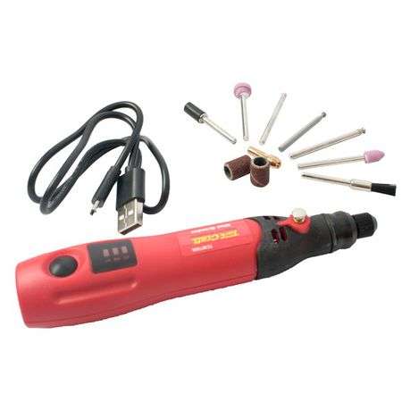 Tork Craft Mini Grinder Set Cordless  3.7V Li-Lion Usb