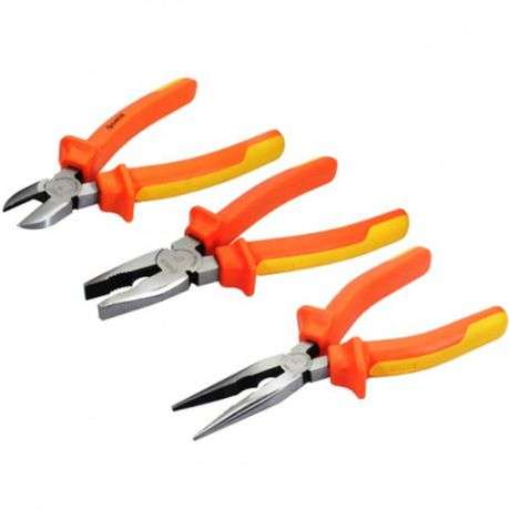 Groz Plier Set  - 3 Piece Bundle - VDE Standards