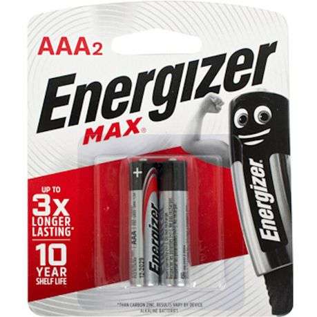 Energizer Max Aaa - 2 Pack (Moq 20)