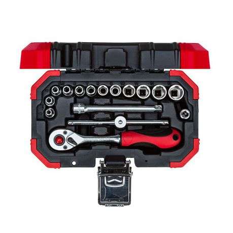 Gedore Red 1/4 Inch Socket Set - 16 Piece