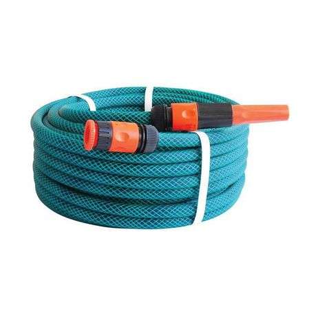 MTS 20m Garden Hose Pipe Set with Fittings (20mm 3/4")