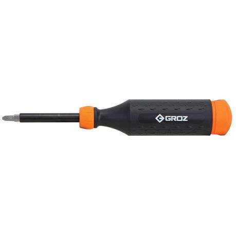 Groz - Retractable Multi Bit Screwdriver (14 Bits)