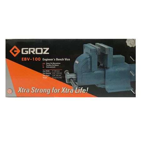 Groz Engineers Bench Vice 100mm (All Steel)