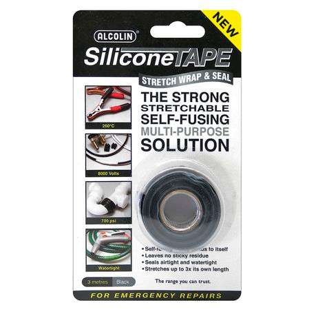 Alcolin Silicone Tape - 3m Black