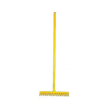 Lasher - 16 Tooth Garden Rake - Yellow