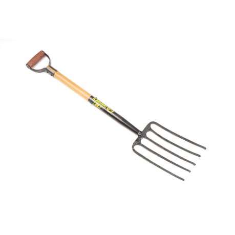 Lasher Tools - 5 Prong Wood Shaft Digging Fork