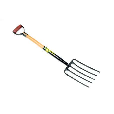 Lasher Tools - 5 Prong Wood Shaft Digging Fork