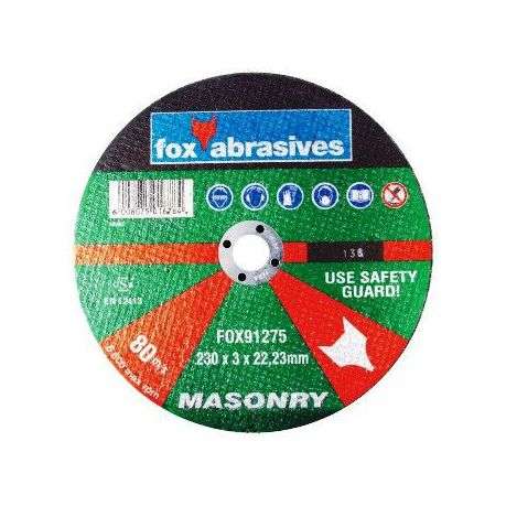 Fox Tools - Abrasive Cutting Disc Masonary - 230 x 3.0mm