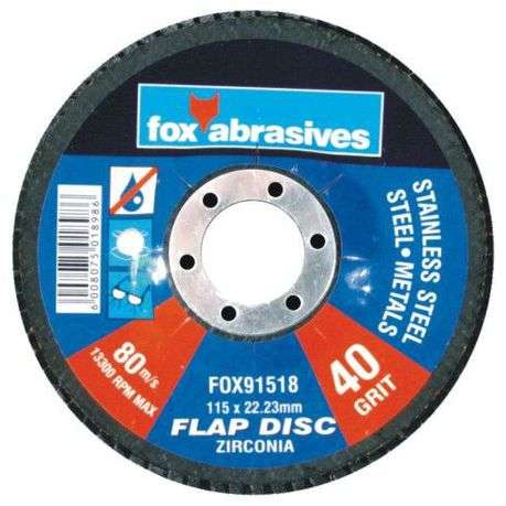 Fox Tools - Abrasive Disc Flap Std 115mm - 40g