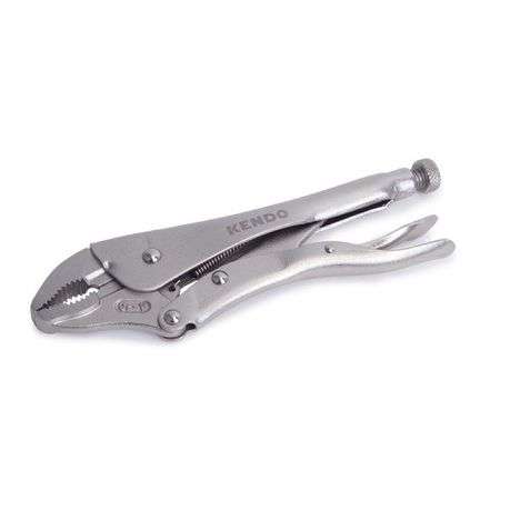 Kendo Vice Grip Curved Jaw (Lock Grip Pliers) - Silver 225mm