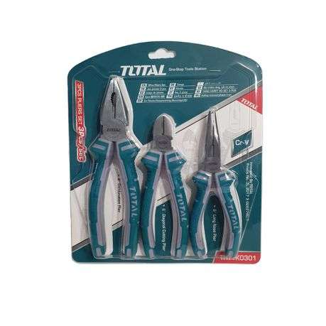 Total Tools 3 Piece Plier Set