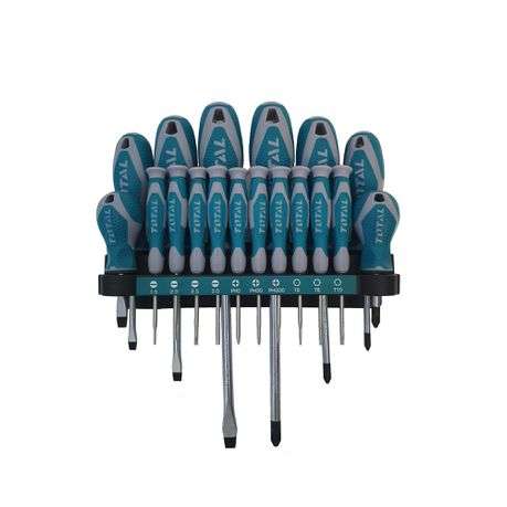 Total Tools Total Tools 18 Piece Screwdriver and Precision Screwdriver Set