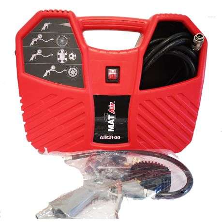 MatAir - Portable 6.3 CFM Air Compressor - 1,5 HP Oil Free (AIR3100)