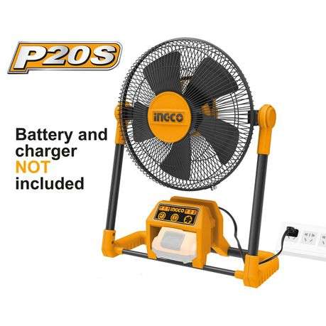 INGCO - Fan (Cordless) 30.5cm Diameter - 20V